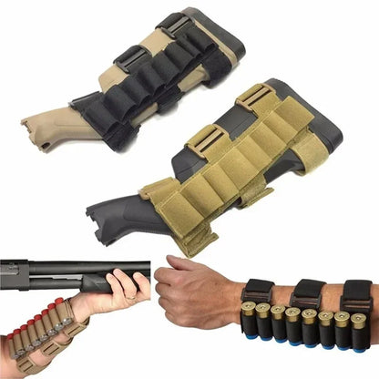 1Pc 8 Rounds Shell Holder Pouches12/20 Gauge Portable Waist Crossbody Ammo Storage Bag Outdoor Hunting Shooting EDC Accessory