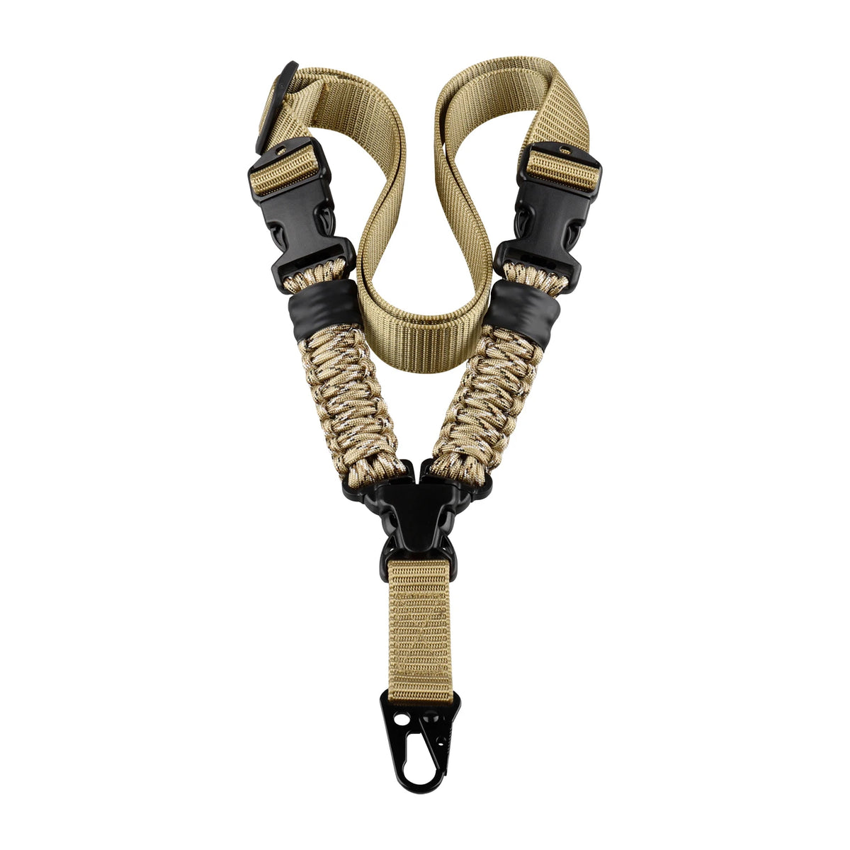 Nylon Rifle Webbed Vertical Single-point Rope Hunting Quick Adjustment Length Paracord Outdoor Multifunctional Tactical Harness