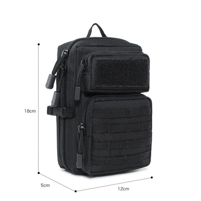 Tactical Molle Utility Mini Backpack Outdoor Camping Tool Bag Phone Pouches EDC Waist Pouch Medical IFAK Pack