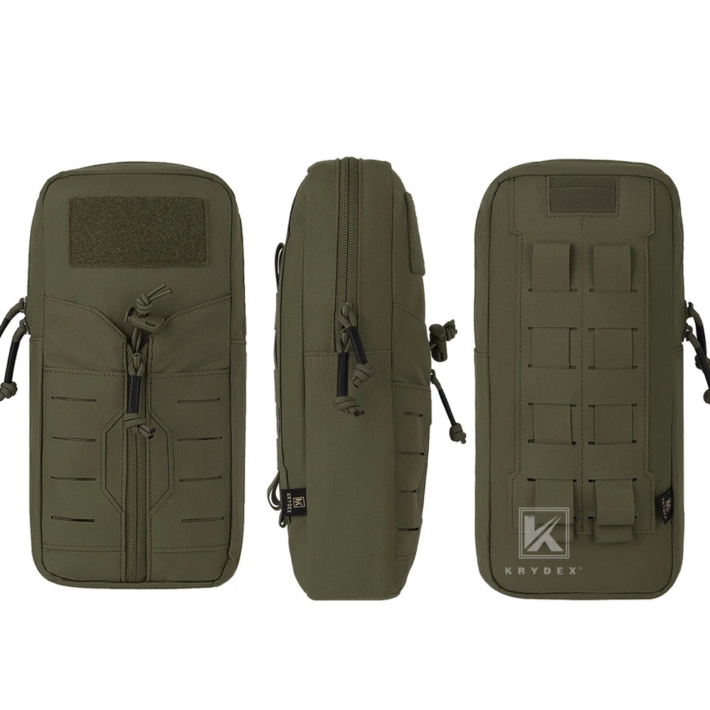 KRYDEX Tactical 1L Hydration Bladder Pouch MOLLE Hydra Carrier Pack 34oz Water Bag Outdoor Hiking Travel Accessories