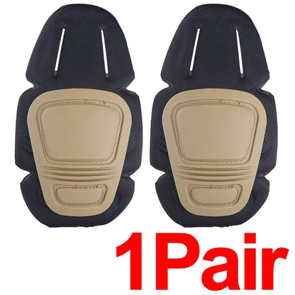 Tactical Knee Elbow Pads Set Outdoor Camouflage Combat Gear Hunting Suit Protection Quick-insert Soft Cushion Military Guard