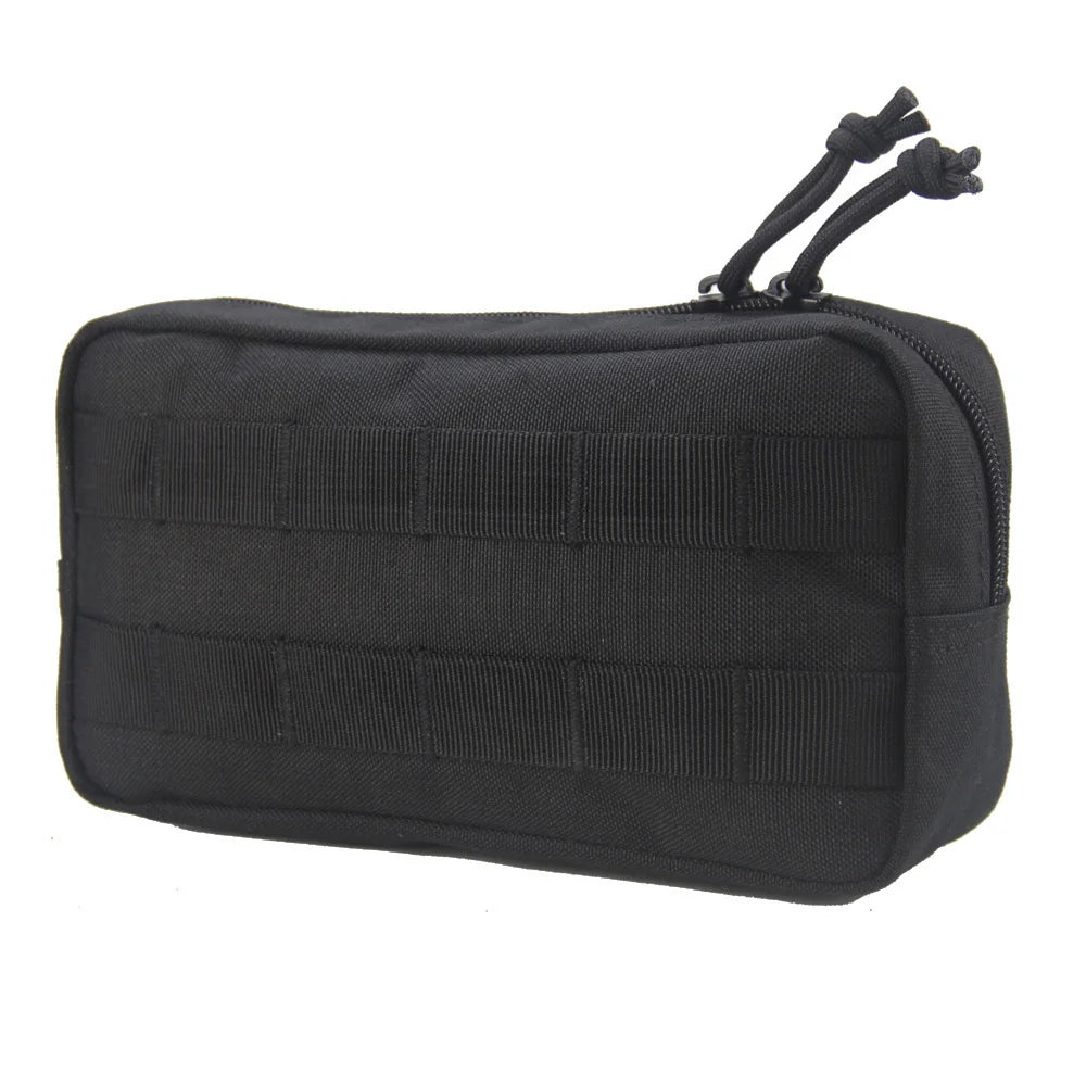 New Tactical Hand Grab Bag MOLLE Pouch Compatible Attachment Pouch Hook Loop Surface Outdoor Daily Commute EDC Storage Bag