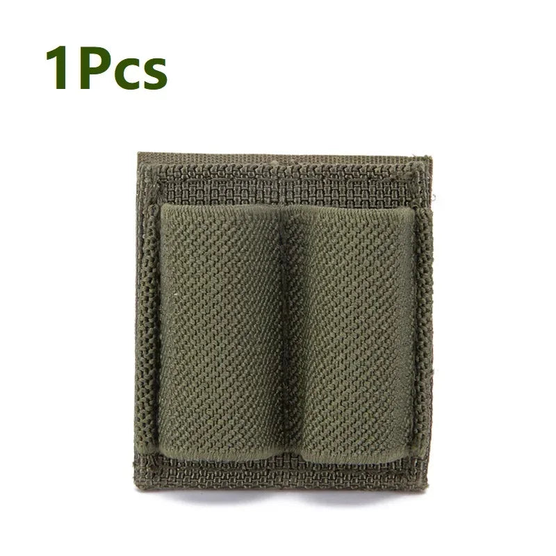Tactical Hunting 6 Rounds Shell Holder Shotshell Insert Card Strip Hook Loop Adhesive Back For 12 Gauge