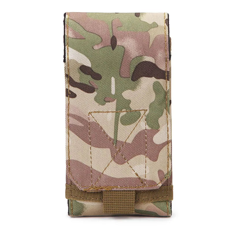 MOLLE Tactical Phone Pouch Outdoor Universal Smartphone Pouch 600D Nylon Belt Waist Bag for Hunting Travel Hiking