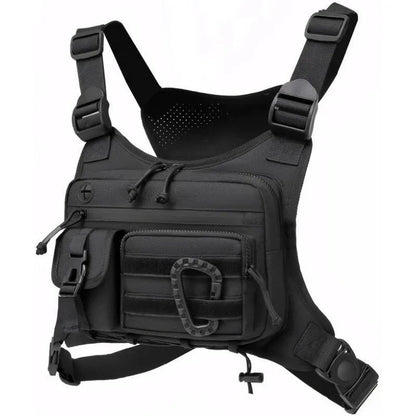Outdoor Tactical Vest Multi-Functional Sports Vest Backpack Men's Tactical Chest Bag for Hunting Camping Traveling