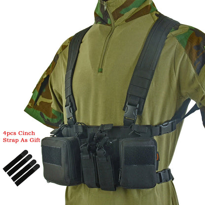 CS Match Wargame TCM  Chest Rig Airsoft Tactical Vest  Pack Magazine Pouch Holster Molle System Waist Men Nylon