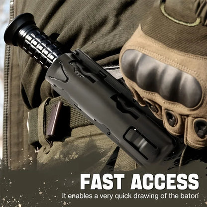 Plastic Tactical Baton Holster - Lightweight Durable Holder for Outdoor & Security Use
