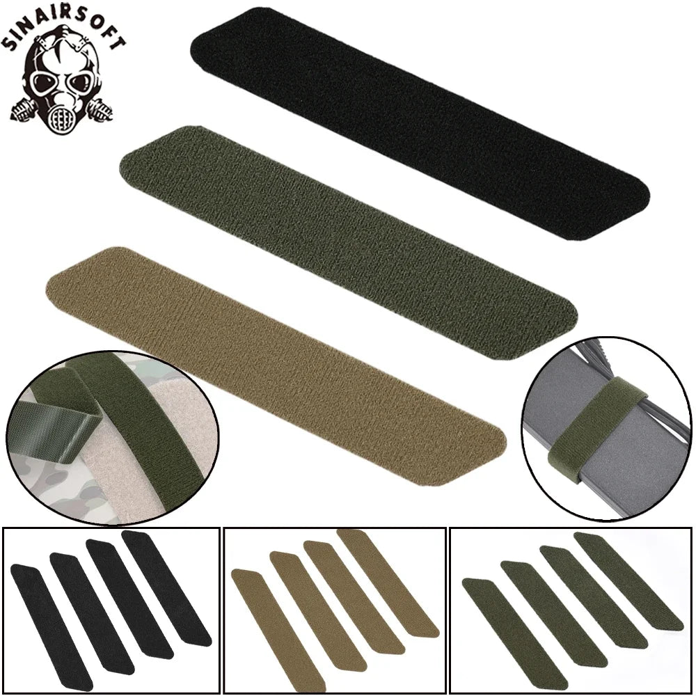 Tactical Hook & Loop Fastener Straps 4-Piece Set Heavy Duty Reusable Straps For Gear Binding Cable Organizing