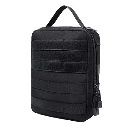 Compact Tactical Medical Storage Bag for Outdoor Survival, Camping, Hunting with Durable Molle Webbing System