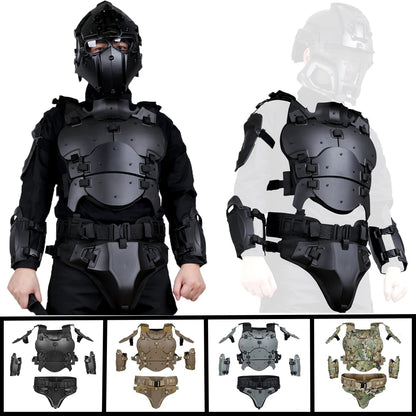 Tactical Airsoft Vest Armor Suit Set Adjustable Militar Hunting Chest Protective Equipment Paintball Shooting CS Wargame Vest