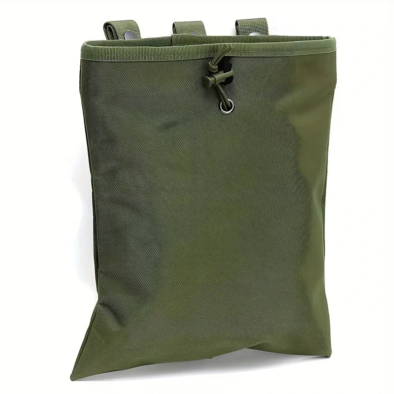 Tactical Hunting Molle Drawstring Magazine Dump Pouch Large Folding Recycling Bag garbage Bag Outdoor Ammo Storage Pack