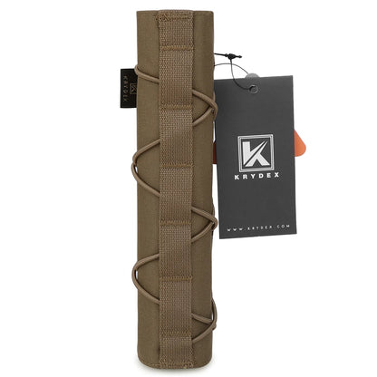 KRYDEX Tactical 22cm Suppressor Protective Cover Case Muffler Shield Sleeve Cover Shooting Hunting Camouflage Purpose