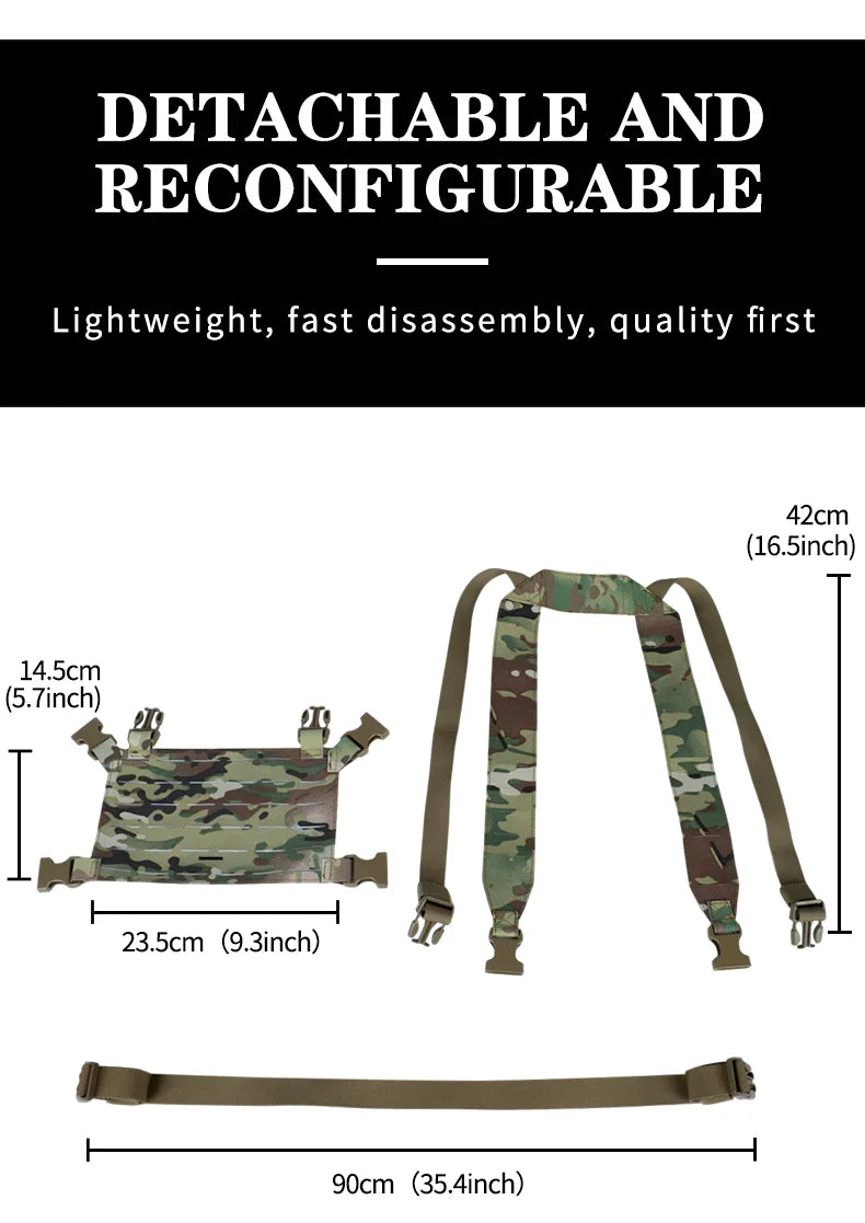 Tactical Chest Rig MK5 Molle SS MKV Micro Fight Chassis Placard 5.56 Triple Magazine Pouch Hunting Airsoft Chest Rig Vest Gear
