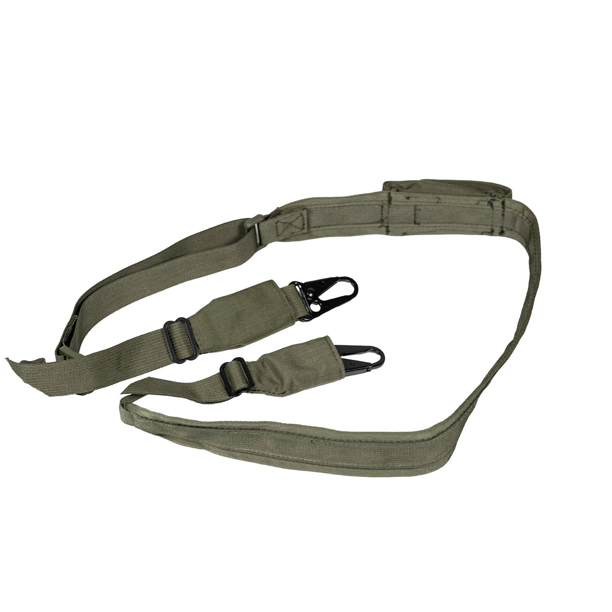 2-Point Adjustable Tactical Sling with HK Clips, Heavy Nylon Strap for Hiking Camping Airsoft