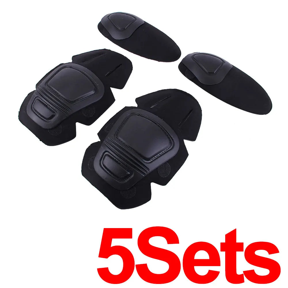 Tactical Knee Elbow Pads Set Outdoor Camouflage Combat Gear Hunting Suit Protection Quick-insert Soft Cushion Military Guard