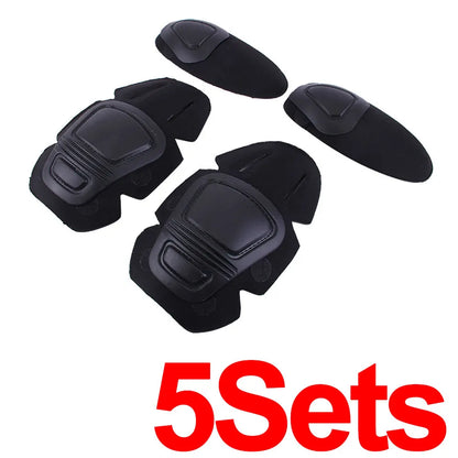 Tactical Knee Elbow Pads Set Outdoor Camouflage Combat Gear Hunting Suit Protection Quick-insert Soft Cushion Military Guard