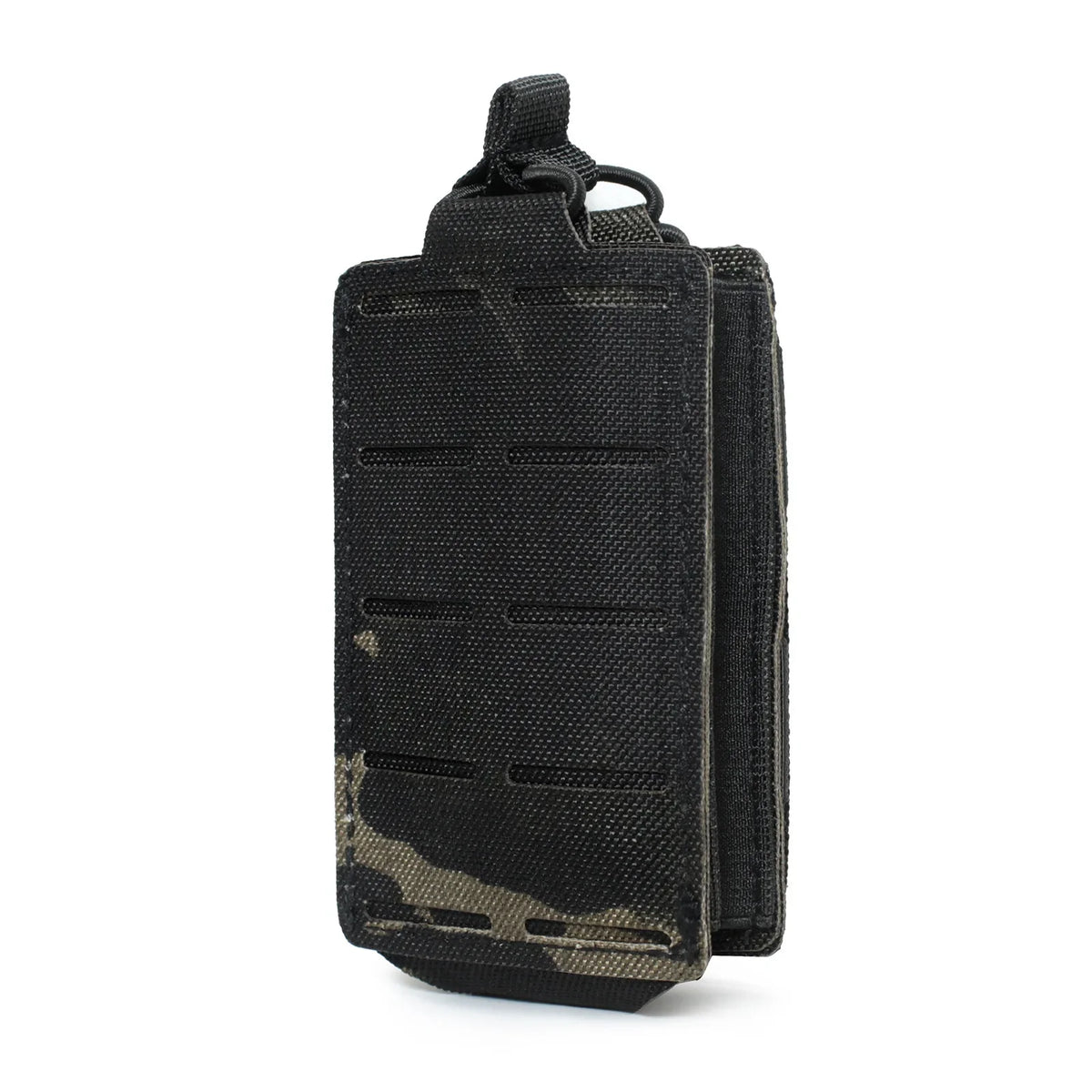 M4 M16 AR15 5.56mm Magazine Bag MOLLE Single Magazine Leather Case EDC Fanny Pack, Laser Cut Open