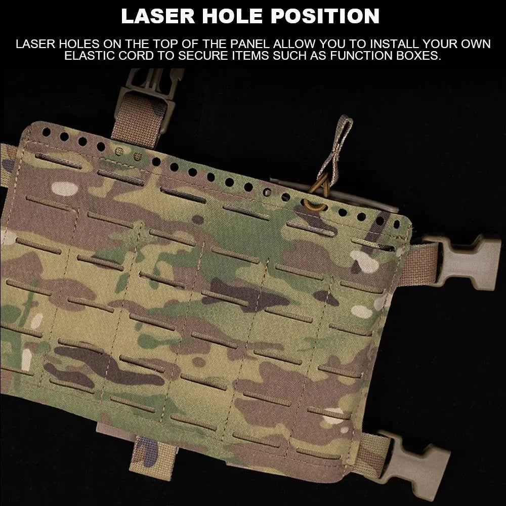 Alpha Tactical Chest Rig MOLLE System Modular Quick Release Vest fit  Airsoft Magazine Pouch Outdoor Hunting Waist Bag