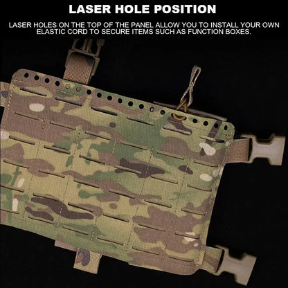 Alpha Tactical Chest Rig MOLLE System Modular Quick Release Vest fit  Airsoft Magazine Pouch Outdoor Hunting Waist Bag