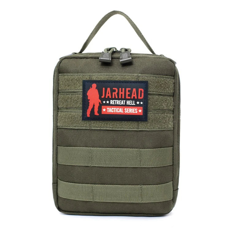 Tactical MOLLE First Aid Pouch Nylon Water Resistant EDC Medical Bag Organizer for Outdoor Hiking Camping Hunting