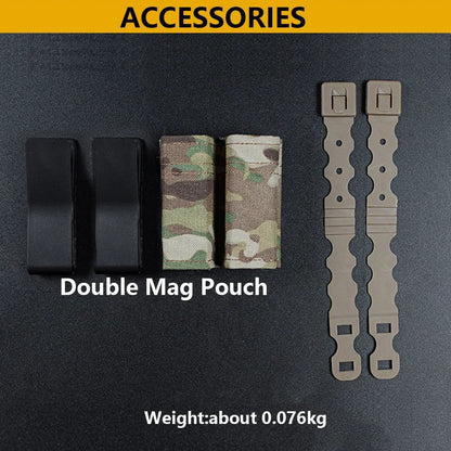 Hunting pistol magazine bag FAST 9mm single Mag bag double Mag hunting air gun holder with nylon support clip