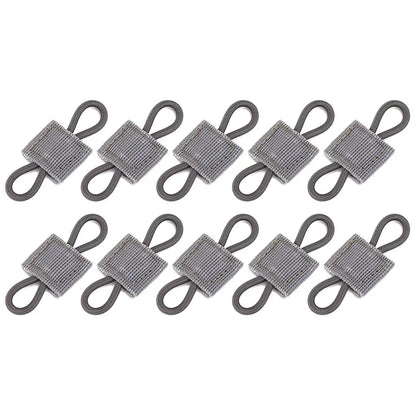 10Pcs/Pack Outdoor PTT Fixed Strap Tactical Vest Accessories Molle System Sling Adapter Buckle For Hunting Camping Accessories