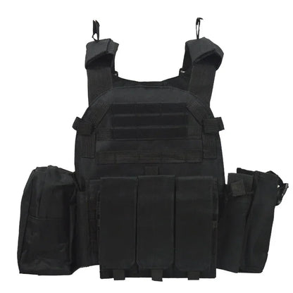Nylon Tactical Vest Body Armor Hunting Carrier Airsoft Accessories CS Combat MOLLE Camo Military Army Vest for Outdoor Hunting