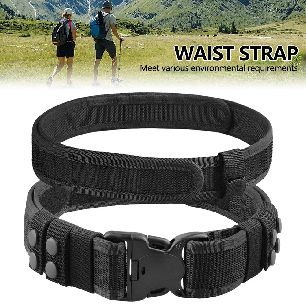 1Pc Tactical Waist Belt Magic Training Belt Thickened and Hardened Outer Waistband Belt for Men and Women Outdoor Sports