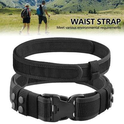 1Pc Tactical Waist Belt Magic Training Belt Thickened and Hardened Outer Waistband Belt for Men and Women Outdoor Sports