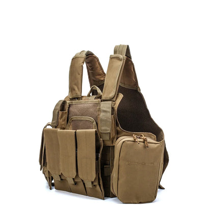 Tactical Vest FG Camouflage Molle CIRAS Airsoft Combat Vest Magazine Pouch Releasable Armor Plate Carrier Strike Vests Gear
