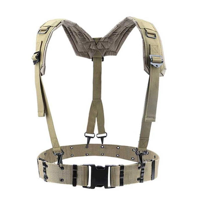 Outdoor Tactical Belt CS Army Fans Combat Belts Military Hunting Accessorios Y Belt Girdle Shoulder Chest Strap Tactico Military