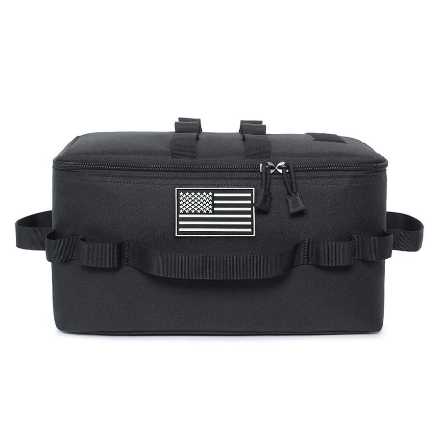 Portable Camping Cookware Storage Bag Detachable Divider Outdoor Picnic Tableware Organizer Bag Large Capacity Travel Kitchen Ge