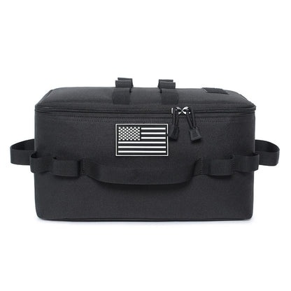 Portable Camping Cookware Storage Bag Detachable Divider Outdoor Picnic Tableware Organizer Bag Large Capacity Travel Kitchen Ge