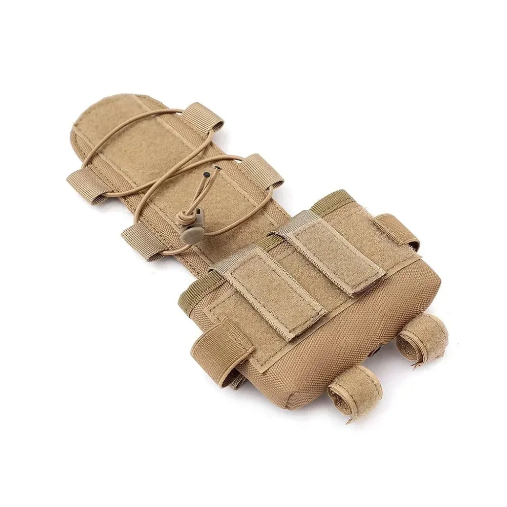 Tactical Helmet Battery Pouch MK2 - NVG Counterweight Pack with Hook & Loop, Molle-Compatible Airsoft, Durable Nylon Organizer