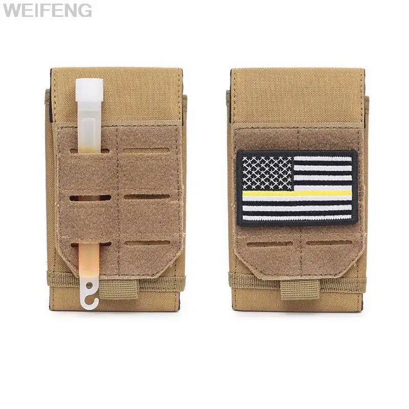Tactical Cell Phone Belt Cigarette Pouch Holder Waist Pack Hunting Accessories Bag Outdoor Molle Mobile Phone Bag