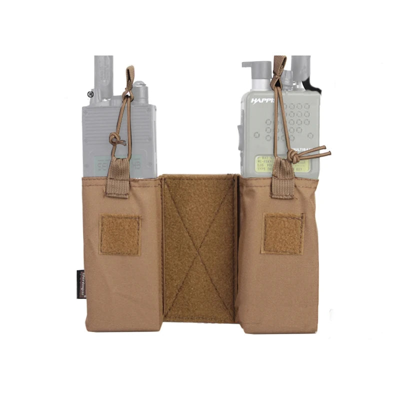Emersongear For MBITR Radio Pouch Set For 148/152 Intercom Bag Pack Panel Outdoor Hunting Hiking Combat Sports EM8333