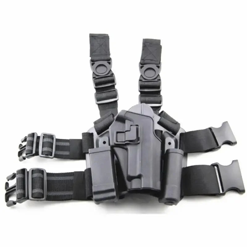 Tactical Gun Holster for Glock 17 19 USP 1911 M92 P226 Outdoor Hidden Leather Holster Real CS Gun Leg Holster Men CS Sport Gun