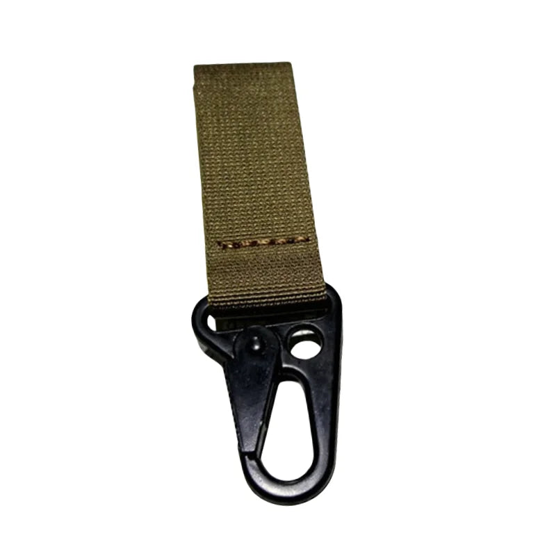 Tactical Nylon Key Hook Webbing Buckle Hanging System Molle Waist Belt Buckle Vest Hanging Metal Accessories Gear