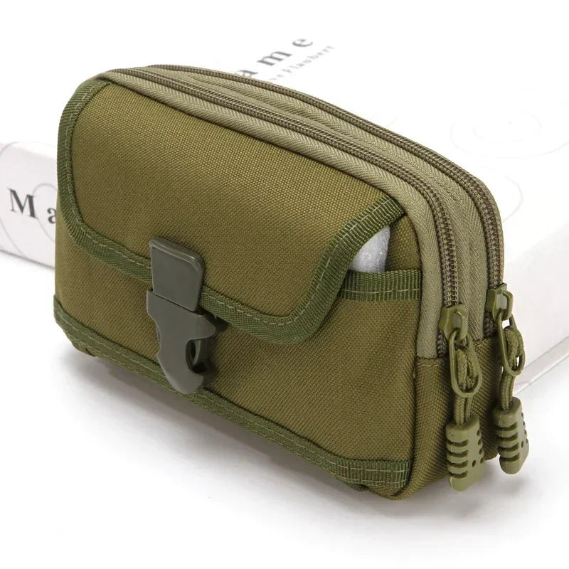 6.5-Inch Nylon Tactical Molle Bag Waistband Waist Bag Pocket Outdoor Phone Bag Waterproof Molle Edc Pouch