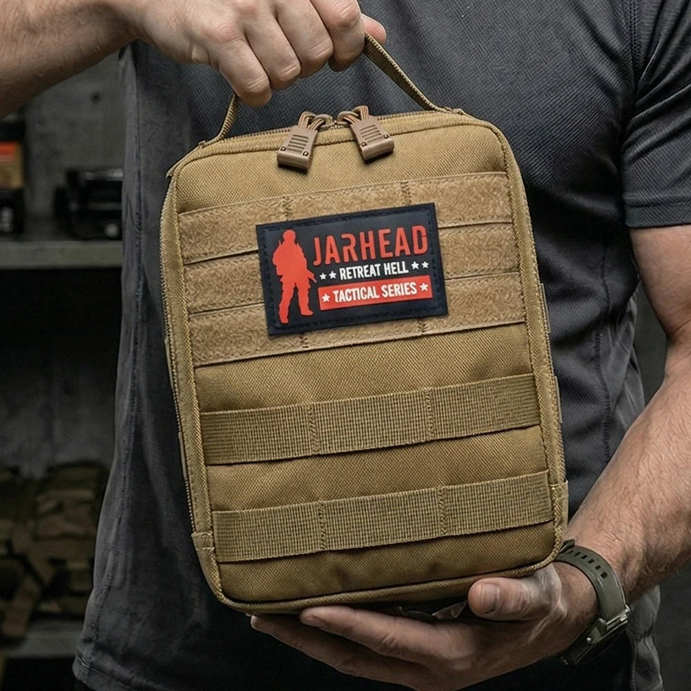 MOLLE Tactical EDC Pouch 600D Nylon Water Resistant Utility Organizer Bag for Outdoor Hiking Camping Hunting