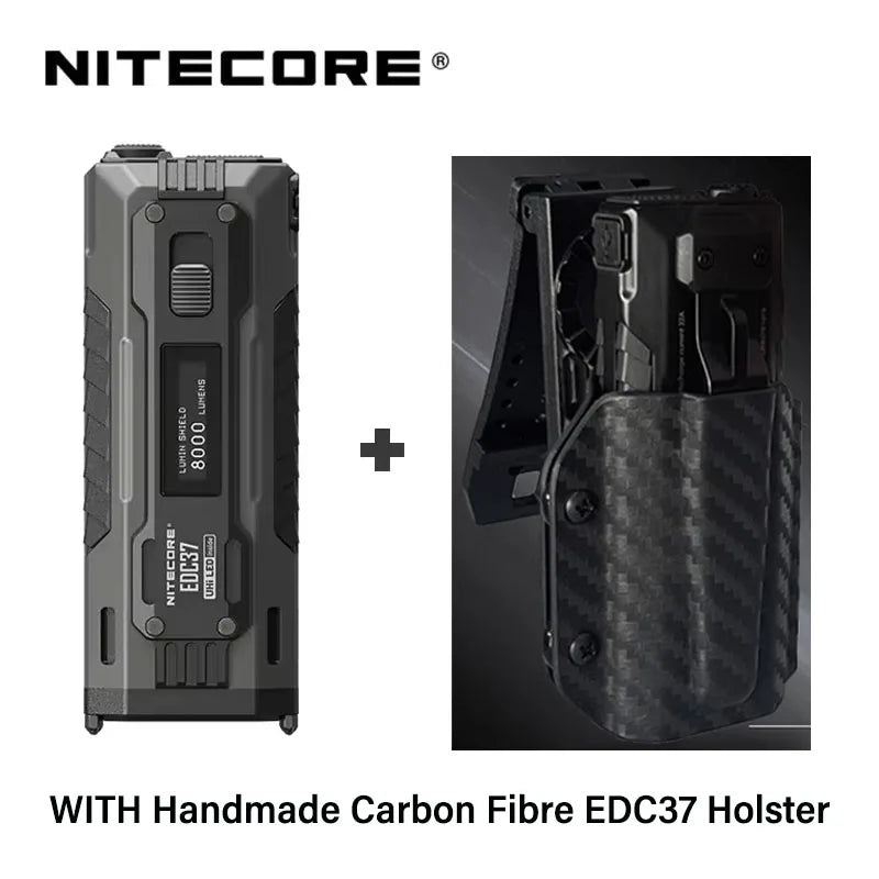 NITECORE EDC37 8000 lumens Strong light Ultimate Tactical EDC Flashlight Built-in 8000mAh Li-ion Battery