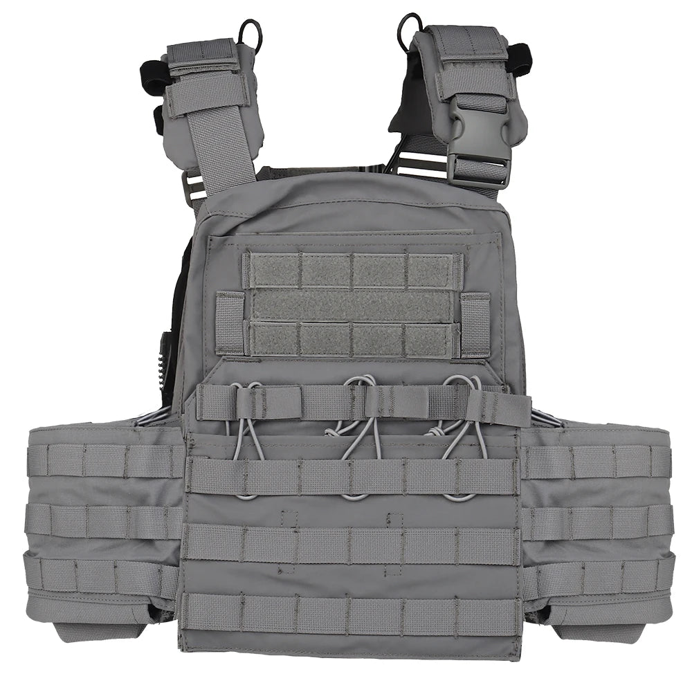 Wosport CPC Tactical Vest with 3 Magazine Pouch Utility Side Pockets PTT Holder Rear Zipper Expansion Design for Airsoft Hobby