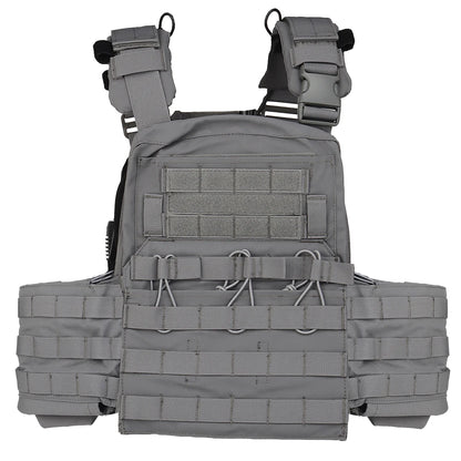 Wosport CPC Tactical Vest with 3 Magazine Pouch Utility Side Pockets PTT Holder Rear Zipper Expansion Design for Airsoft Hobby