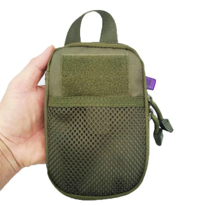 600D Nylon Tactical Bag Outdoor Molle Waist Fanny Pack Mobile Phone Pouch Belt Waist Bag EDC Gear Bag Gadget Purse
