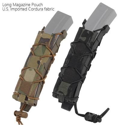 MP5 MP7 Mag Pouch 9mm .45 Long Mag Holder Bag Tactical Modular MOLLE Open Mag Pouch Carrier Hunting Air soft Accessories