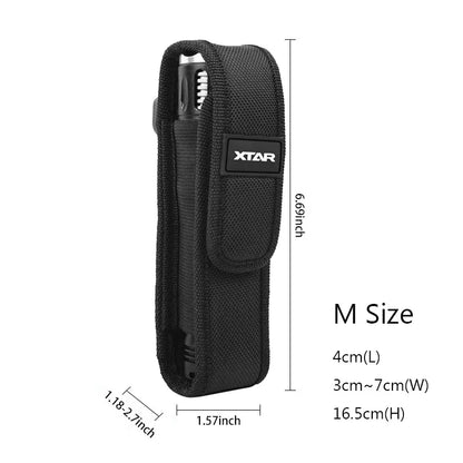 5"-8" XTAR T220 Fenix Flashlight Pouch Molle LED Torch Holster Outdoor Work Hunting Camping Hiking Multitool Flashlight Pouch