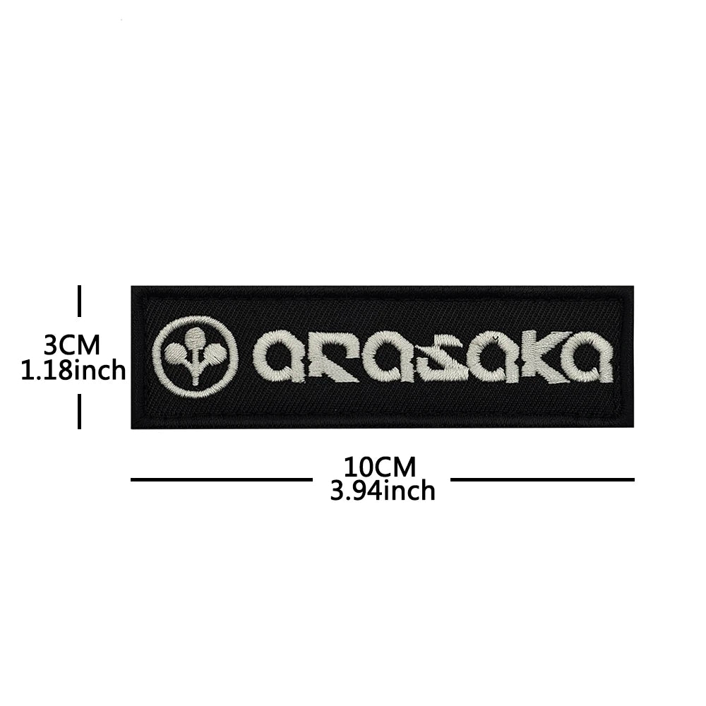 Trauma Team Embroidered Rescue Patches Arasaka Fabric Accessories Patches With Hook&Loop For Jacket Shoulder DIY Sew-on