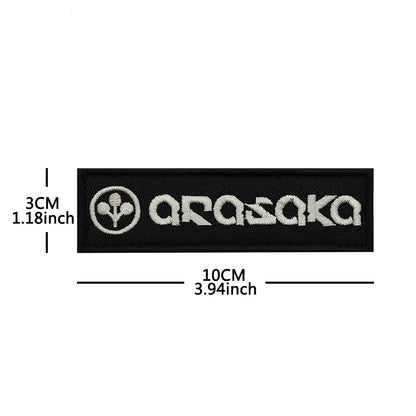 Trauma Team Embroidered Rescue Patches Arasaka Fabric Accessories Patches With Hook&Loop For Jacket Shoulder DIY Sew-on