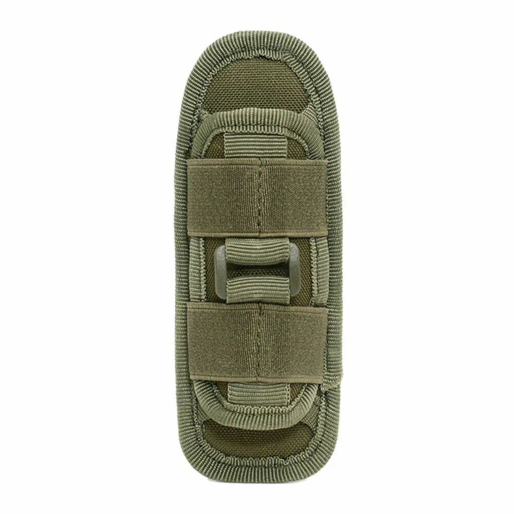 Nylon Tactical Flashlight Holder Molle Belt Holster Torch Case Pouch for Hunting Fishing Outdoor Sports