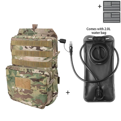 Outdoor Hunting Water Bag Set 2L Large Capacity Drinking Water Bag Portable Water Storage Bag for Hiking and Cycling